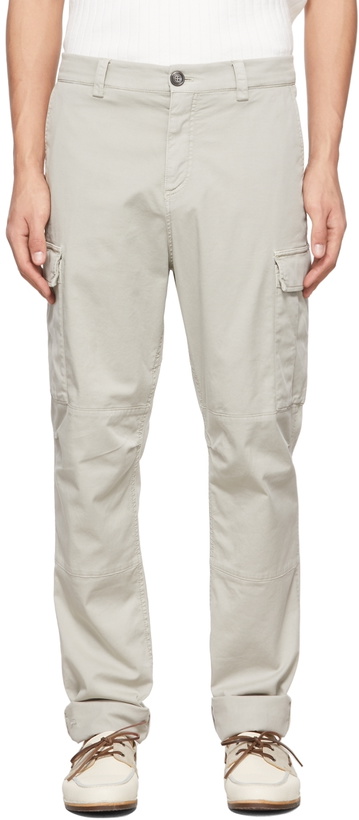 Photo: Brunello Cucinelli Beige Dyed Cargo Pants