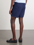 Slowear - Straight-Leg Cotton-Corduroy Drawstring Shorts - Blue