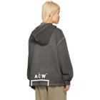 A-Cold-Wall* Grey Treated Logo Hoodie