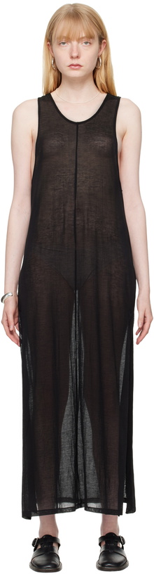 Photo: AURALEE Black Vented Maxi Dress