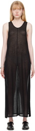 AURALEE Black Vented Maxi Dress