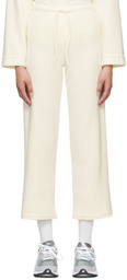 LESET Off-White Teddy Burnout Lounge Pants
