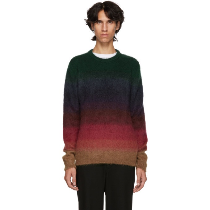 Photo: Paul Smith Multicolor Mohair Degrade Stripe Sweater