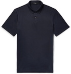 Theory - Slim-Fit Pima Cotton-Blend Piqué Polo Shirt - Blue