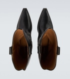 Maison Margiela Heel-Less leather cowboy boots