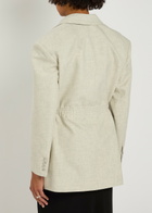 Rabanne Embellished Wool-blend Blazer Grey