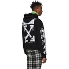 Off-White SSENSE Exclusive Black Impressionism Diag Stencil Hoodie