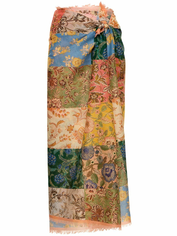 Photo: ZIMMERMANN - Printed Cotton Pareo Skirt