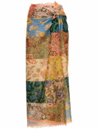 ZIMMERMANN - Printed Cotton Pareo Skirt