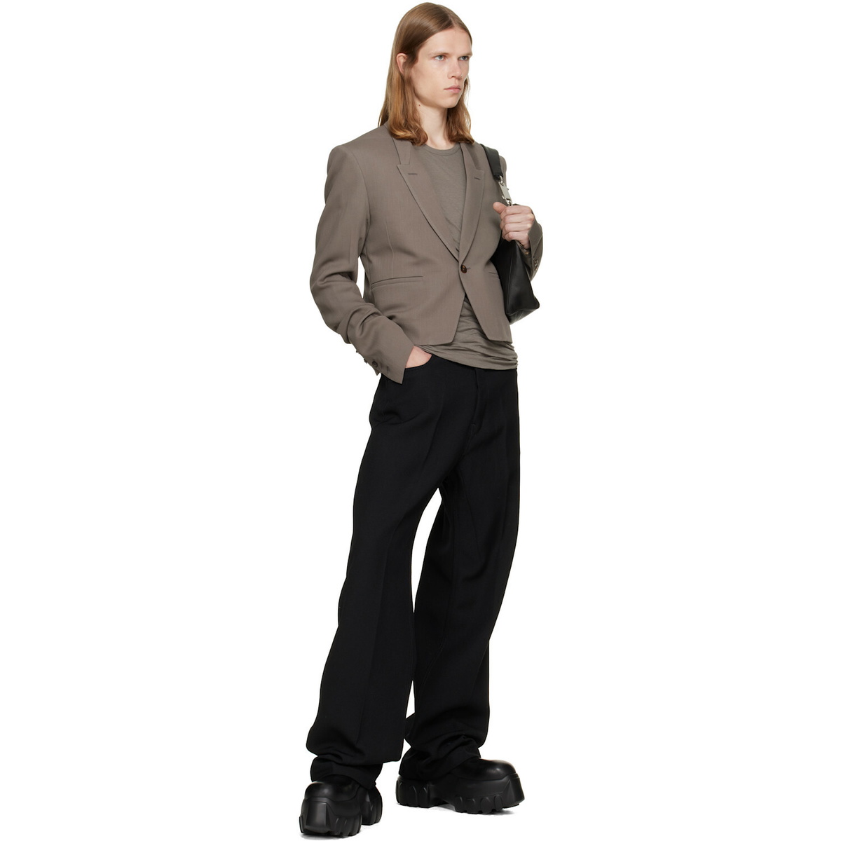 Rick Owens Taupe Tower Alice Jkt Blazer