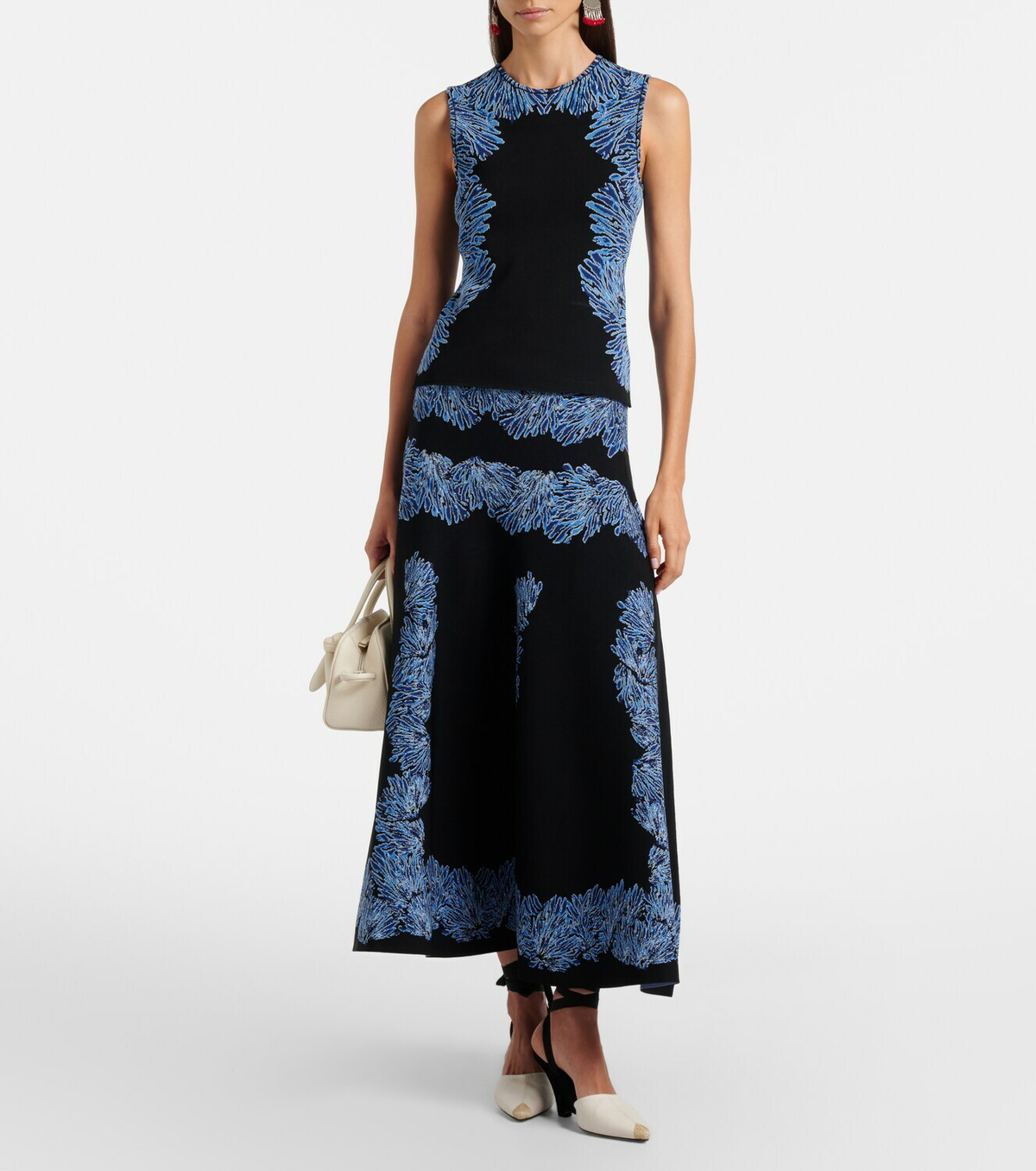 Ulla Johnson Alessia knitted jacquard midi skirt