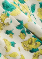Huishan Zhang Liliane Floral-jacquard Woven Coat Yellow