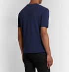 Incotex - Slim-Fit Ice Cotton-Piqué T-Shirt - Blue