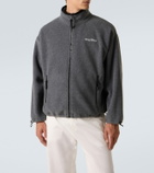 Miu Miu Logo fleece sweatshirt