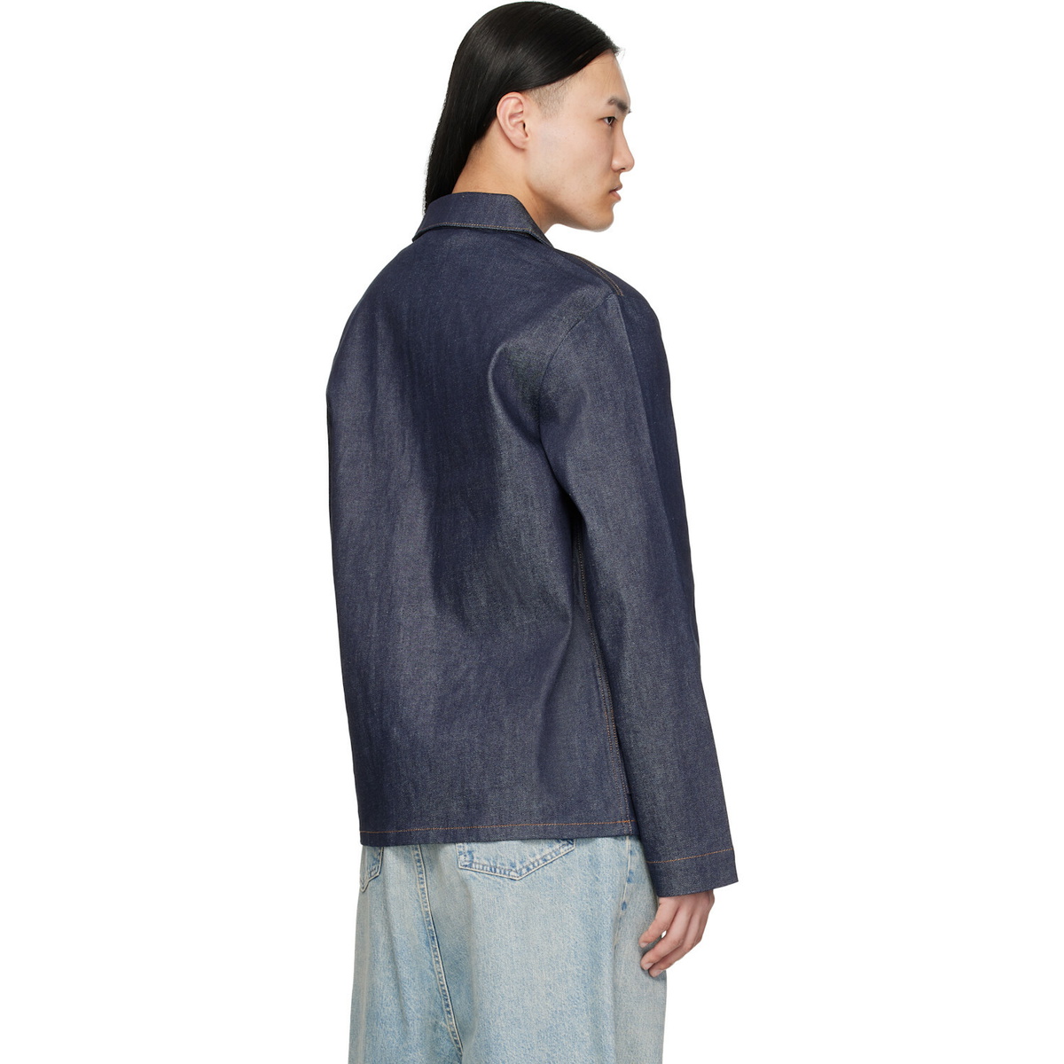 A.P.C. Indigo Kerlouan Logo Denim Jacket