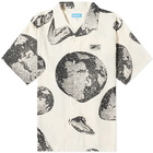 MARKET Men's Short Sleeve Bitmap Shirt in Ecru