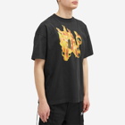 Palm Angels Men's Burning PA Monogram T-Shirt in Black