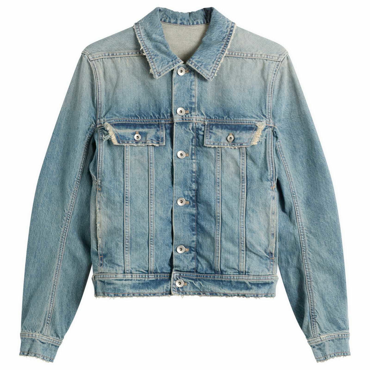 Rick Owens DRKSHDW Women's Denim Trucker Jacket in Washed Indigo