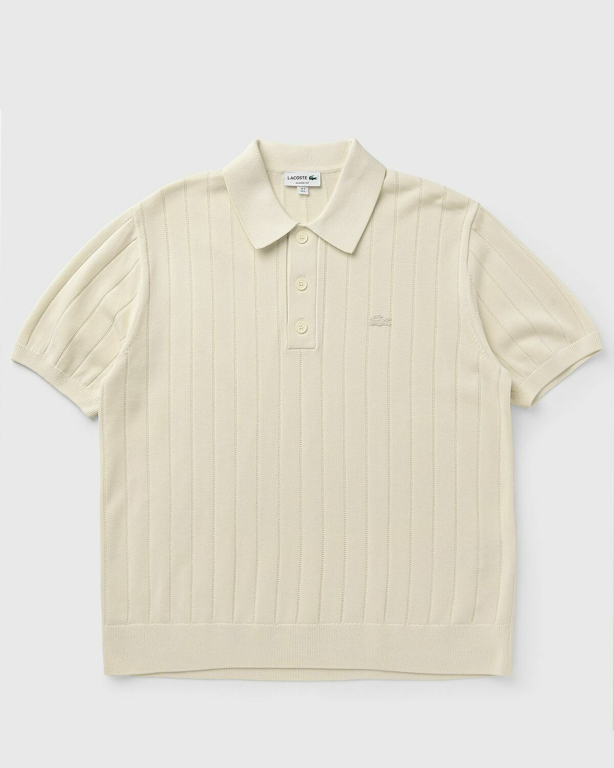Fluid Ribbed Knit Polo Collar Sweater