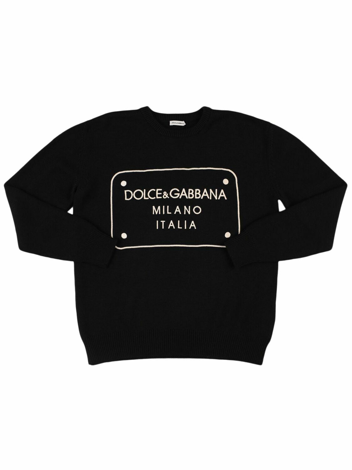 Dolce & Gabbana Brown Knitted Wool Fatto A Mano Sweater