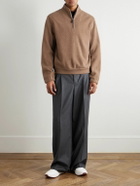 Loro Piana - North Woods Virgin Wool-Blend Half-Zip Sweater - Brown