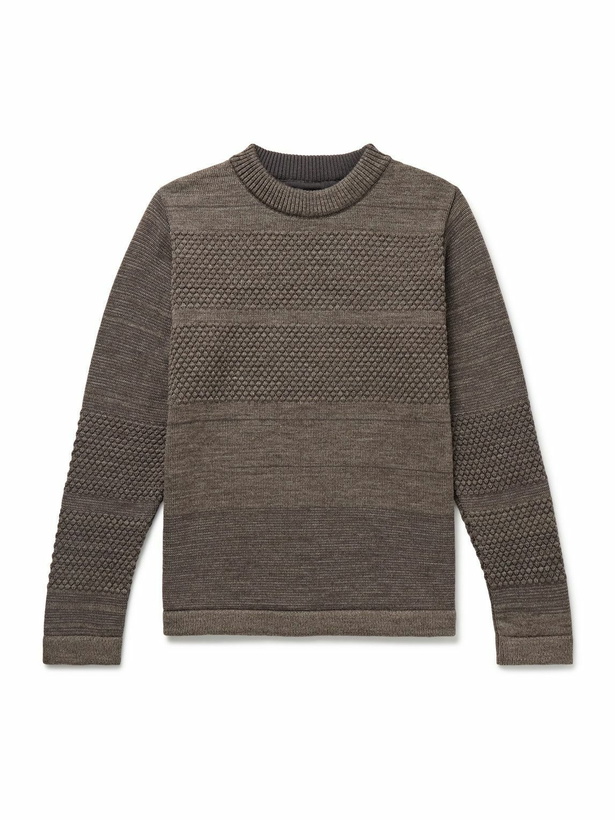 Photo: S.N.S. Herning - Fisherman Wool Rollneck Sweater - Brown