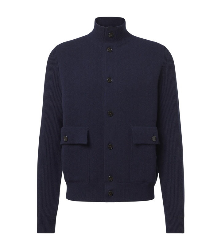 Photo: Lardini Knitted wool-blend jacket