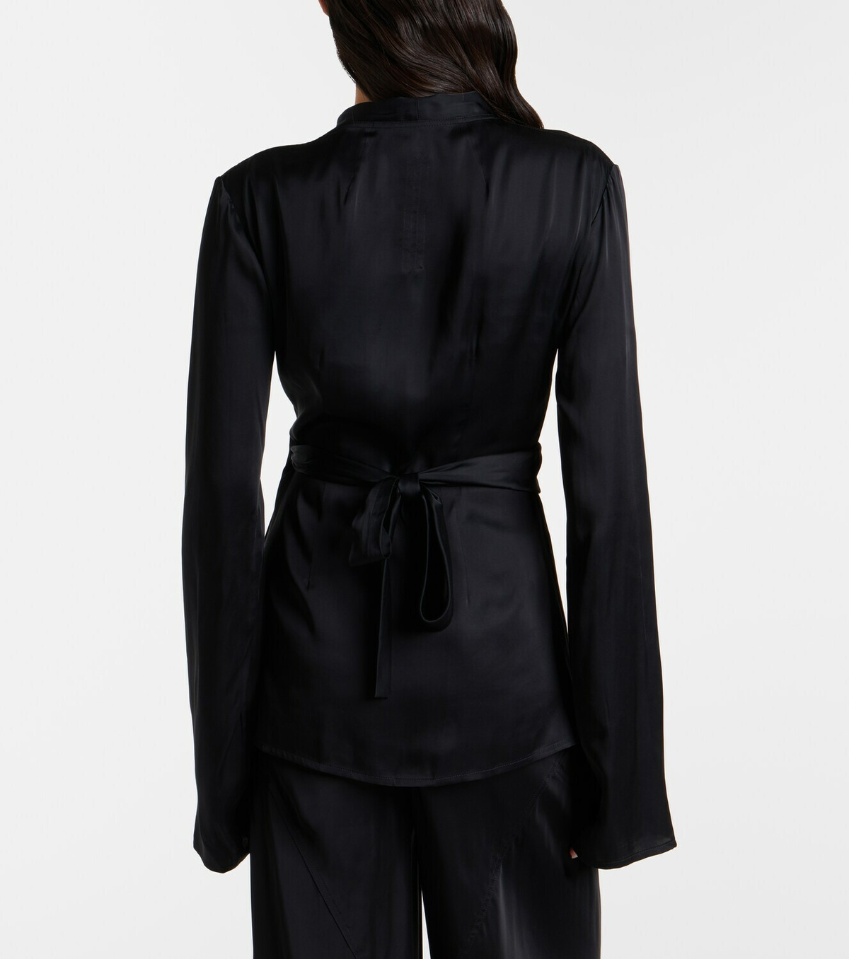 Rick Owens Laura satin wrap top