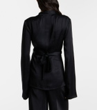 Rick Owens Laura satin wrap top