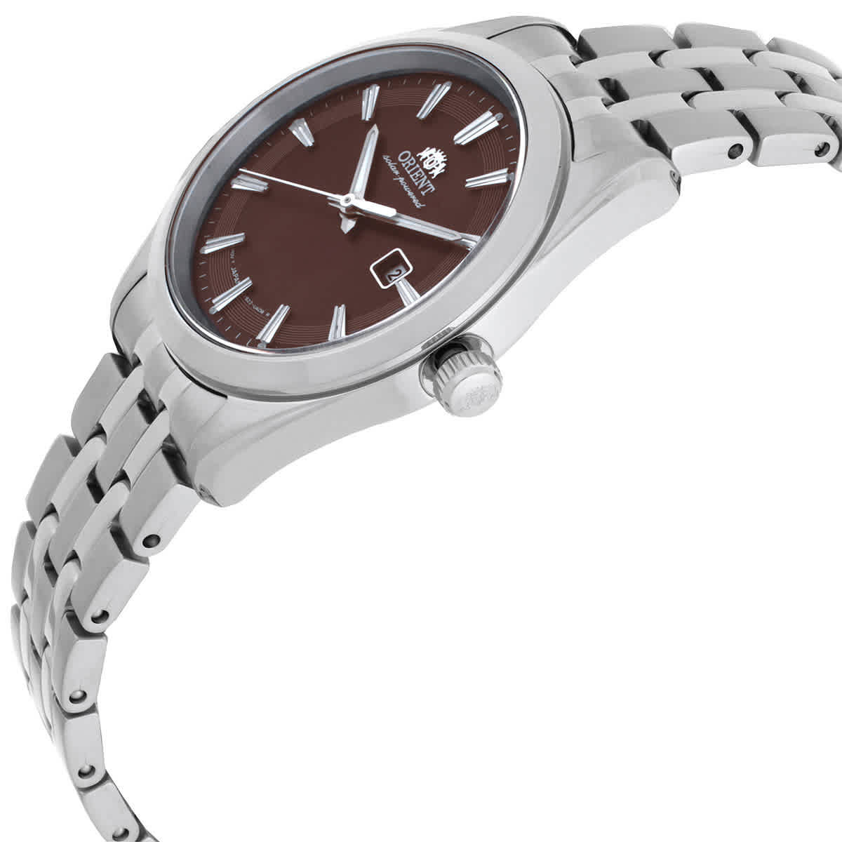 Orient Classic Stretto Date Solar Brown Dial Ladies Watch RA-WG0603R10B