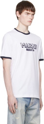 Marni White Cotton Contrast Trims T-shirt