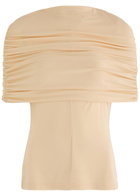 Esse Studios Bonachi Cape-effect Jersey top Cream