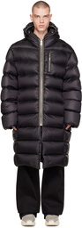 Rick Owens Black Jumbo Gimp Down Coat