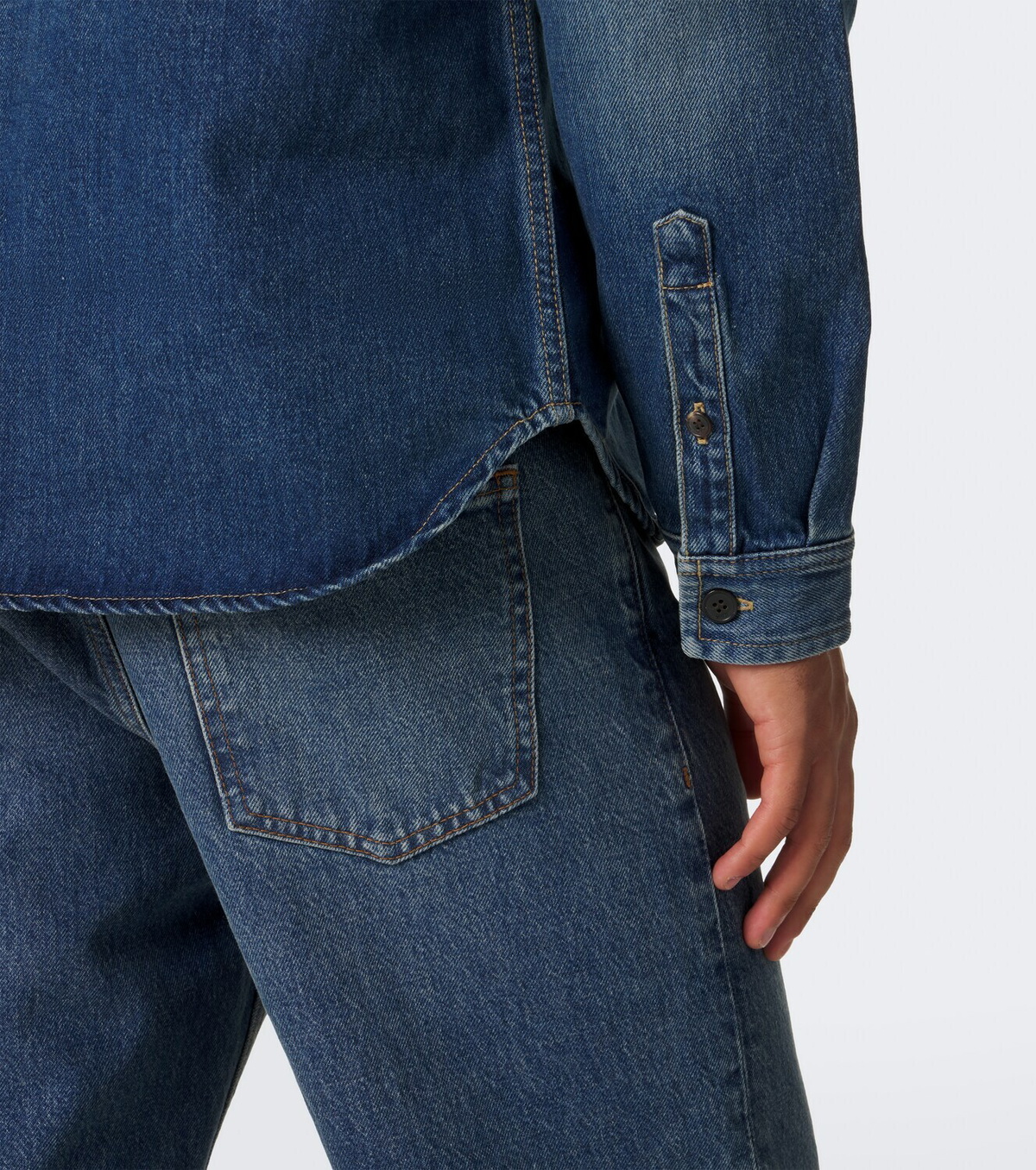 Saint Laurent Cassandre denim shirt