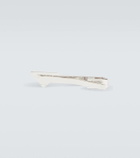 Prada Logo sterling silver tie clip