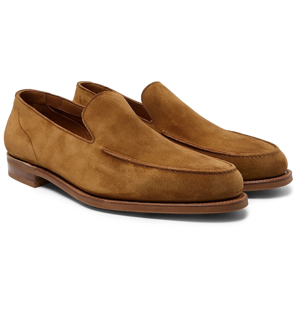 Edward Green - Islington Suede Loafers - Brown Edward Green