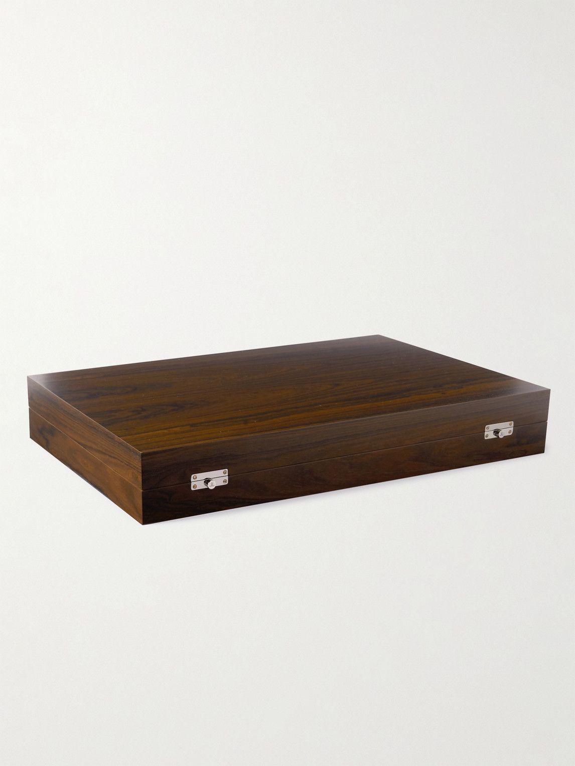 Alexandra Llewellyn - Dusk Ziricote Wood and Leather Backgammon Set