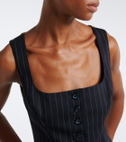 Dolce&Gabbana Pinstriped wool-blend vest