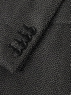 CELINE - Crystal-Embellished Virgin Wool-Gabardine Blazer - Black