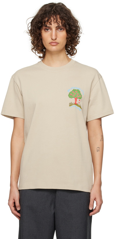 Photo: JW Anderson Beige Apple Tree T-Shirt