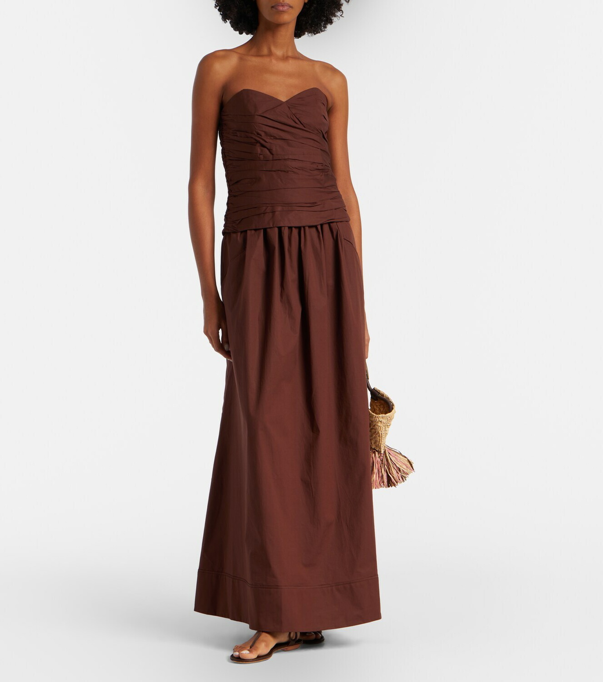 Adriana Degreas Strapless cotton top
