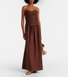 Adriana Degreas Strapless cotton top