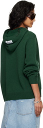 Acne Studios Green Cashmere Hoodie