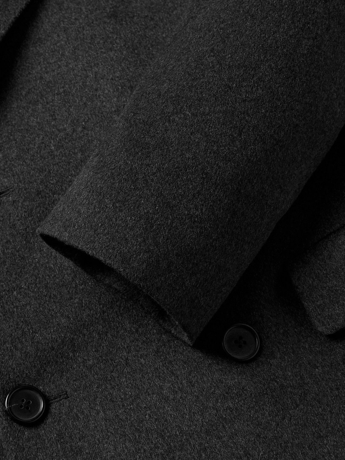 Paul Smith - Double-Breasted Wool and Cashmere-Blend Felt Overcoat - Gray