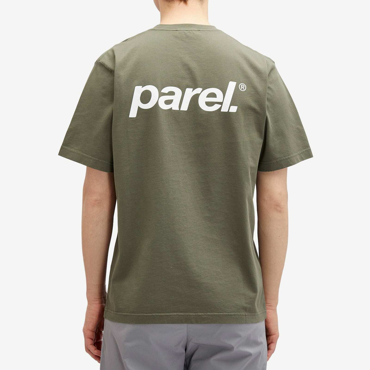 Parel Studios Men's BP Logo T-Shirt in Army Green