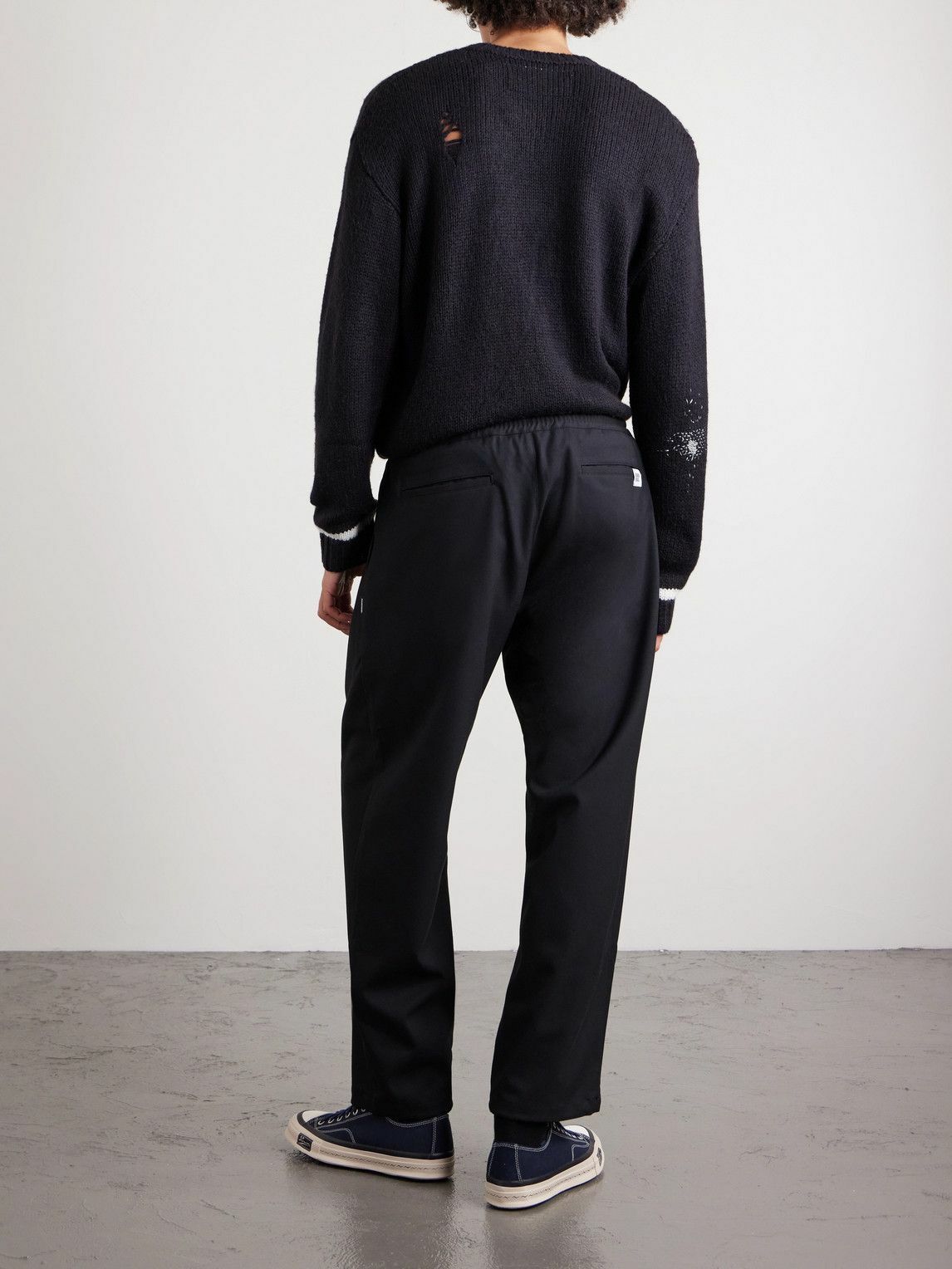 Neighborhood - Straight-Leg Crepe Trousers - Black