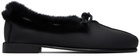 HEREU Black Tilla Shearling Loafers