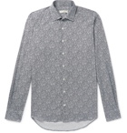 Etro - Slim-Fit Paisley-Print Cotton-Twill Shirt - Navy