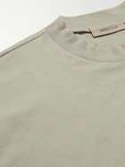 FEAR OF GOD ESSENTIALS - Logo-Appliquéd Cotton-Jersey T-Shirt - Gray
