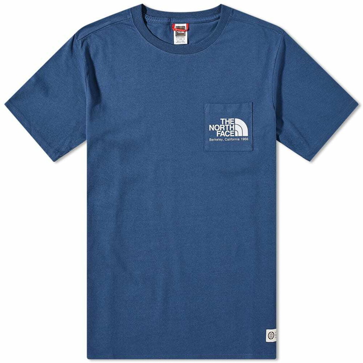 Photo: The North Face Men's Berkeley California Pocket T-Shirt in Shady Blue